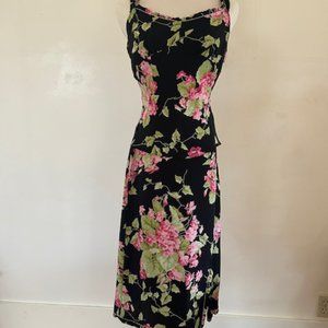 Vintage Y2K 2000 BETSEY JOHNSON Embellished Floral 2pc Set